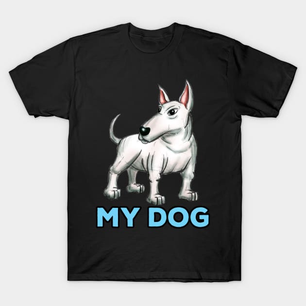 Bull Terrier T-Shirt by CIZDIBUJOS